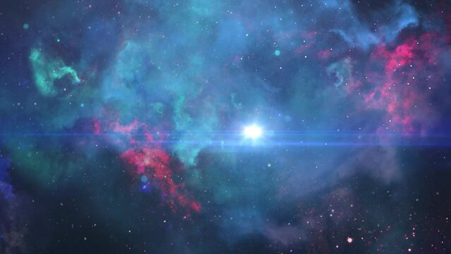 Astronomical scientific background in deep space