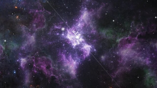 nebula clouds moving in the great  universe.