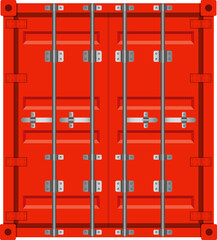 Cargo container clipart design illustration