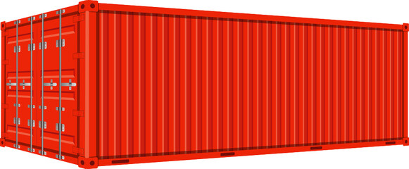 Cargo container clipart design illustration