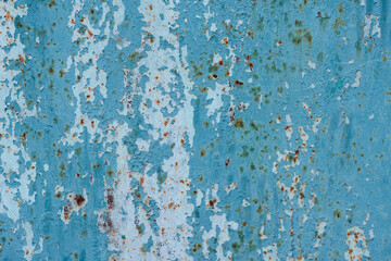 rusty old blue iron background