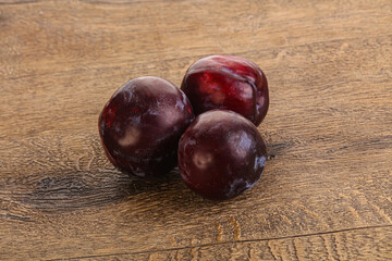 Ripe and sweet purple plum