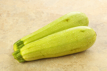 Two Young zucchini for cooking