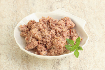 Canned tuna fish for salad
