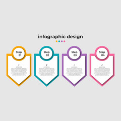 steps timeline infographic template design