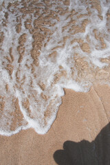 waves on the sand