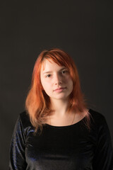 Fototapeta premium studio portrait of a girl