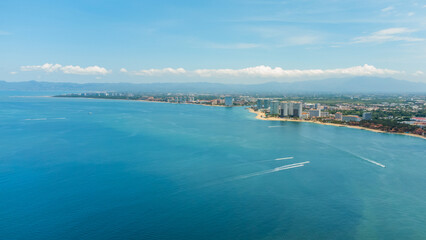 Aerial View of Marina Vallarta from the Sea