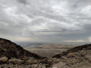 clouds over the mountain