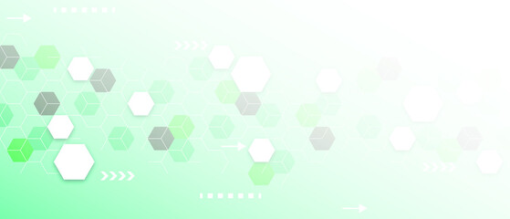 Abstract technology digital hi tech hexagons concept background