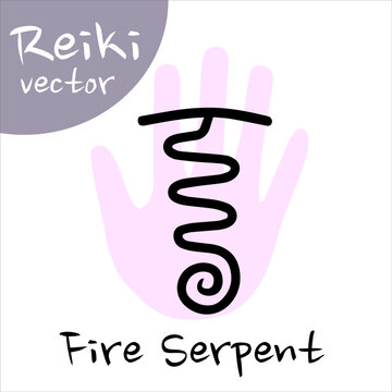 Karuna reiki, fire serpent symbol (nin giz zida)