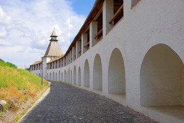 Wall of Kremlin in Astrakhan. Russia.