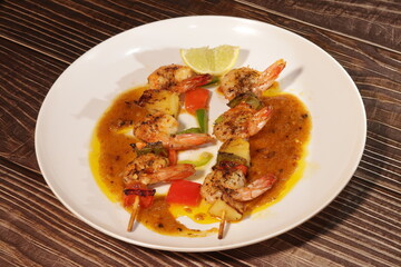 Espetinho de Camarão / Skewers Shrimp