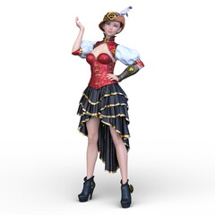 ブルトン帽子を被ったの女性