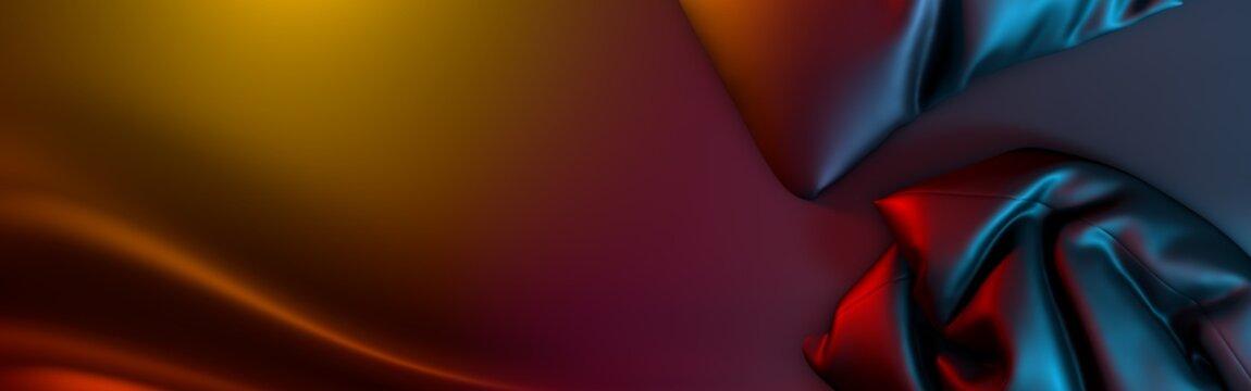 Bed pillows with erotic lights. 3D rendering