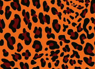 Fototapeta na wymiar Leopard print vector texture, trendy urban pattern for textile.