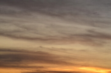 Fototapeta na wymiar sky at sunset