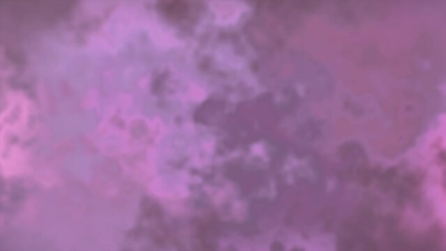 Flying through dream pink clouds with lightning strikes. Design. Abstract soft colorful sky.