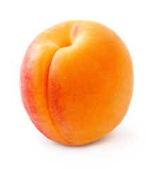 Apricot fruit isolated on white background.