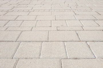 abstract background of tiles on the track in the park perspective view