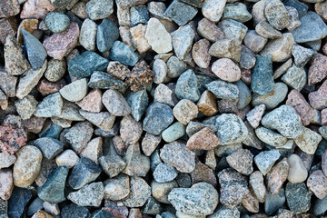 Texture surface with gravel or crushed stone for backdrop.