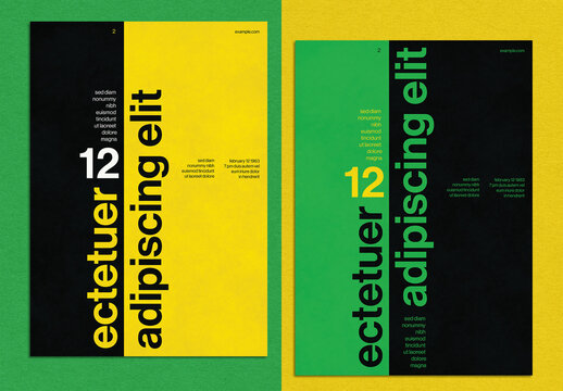 Promotion Typography Poster Layout in the International Style