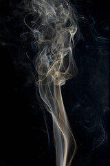 smoke on a dark background in high resolution