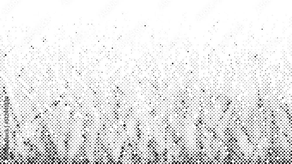 Poster halftone radial texture. comic style grain background. pop art faded textured frame. grunge speckle 