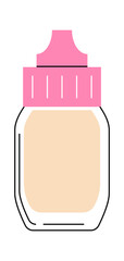 Nail polish Manicure Beauty Tool. Vector illustration