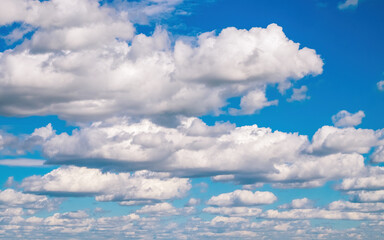 Rain clouds in the blue sky
