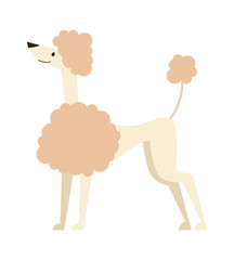 Cute Funny Dog. Pet Animal. Vector illustration