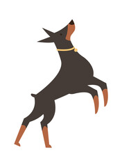 Cute Funny Dog. Pet Animal. Vector illustration