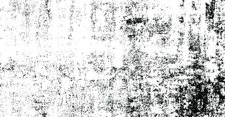 Fototapeta premium Monochrome texture composed of irregular graphic elements. Distressed uneven grunge background. Abstract vector illustration. Overlay for interesting effect and depth. Isolated on white background.
