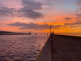 Fire in the sky sunrise in Duluth, Minn. Photographed by Drew Smith 