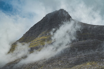 Amazing mountains and clouds in Scotland
