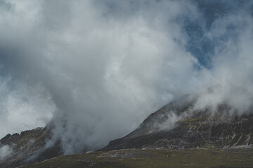 Amazing mountains and clouds in Scotland