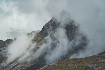 Amazing mountains and clouds in Scotland