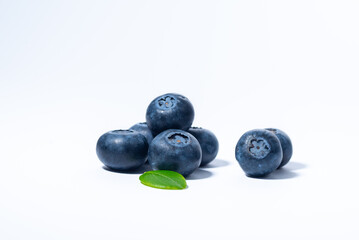 blueberries isolated on white