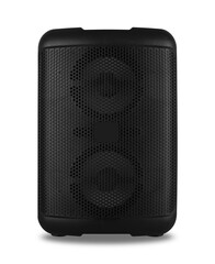 acoustic sound system, speakers, on a white background