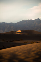 Fototapeta na wymiar Mesquite Flat Sand Dunes in Dealth Valley California