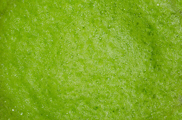 Whipped fruit foam. Top view