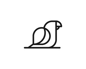 Black line icon on white background