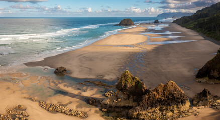 Arcadia Beach Near Cannon Beach, Oregon. Arcadia State Recreation Site is located a mile south of...