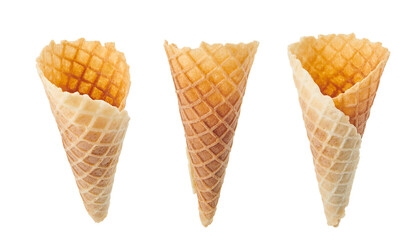 ice cream cone isolated on a white background