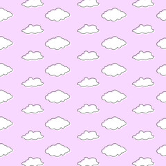 pastel background with clouds