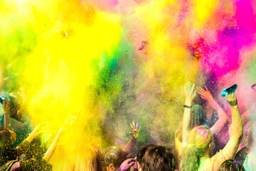 Festiwal Kolorów Holi. Indyjskie święto z kolorowym pudrem, Polska
 - obrazy, fototapety, plakaty