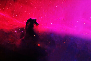 Space nebula of an unusual shape. Elements of this image furnished by NASA - Powered by Adobe