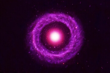 The galaxy is round. Elements of this image furnished by NASA