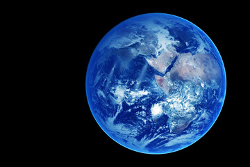 Planet Earth on a dark background. Elements of this image furnished by NASA