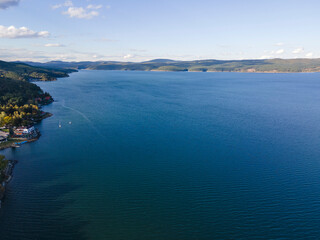 Aerial view of Iskar Reservoir, Bulgaria